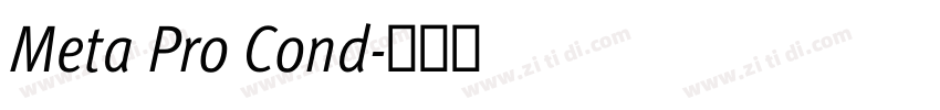 Meta Pro Cond字体转换 Meta Pro Cond字体转换